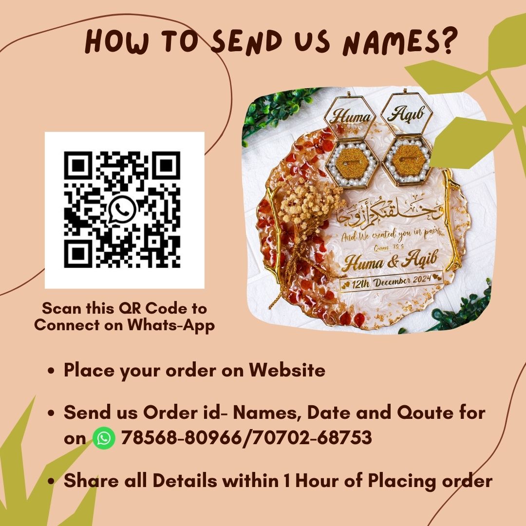 Rezica™ Royal Resin (White Blush Bloom) Wedding Engagement Ring Platter with 2 Premium Ring Boxes made with Real Dry Flowers (10 Inches)