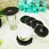 Black Pearl Premium Resin Coasters Set