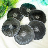 Black Pearl Premium Resin Coasters Set