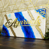 Opaline Gold Signature Door Name Plate (Customizable)