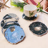 Sapphire Skies Premium Resin Coasters Set