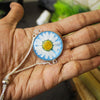 Snowfall Bloom Real Dried Daisy Flower Bracelet