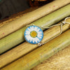 Snowfall Bloom Real Dried Daisy Flower Bracelet