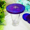 Mystic Orchid Fluorescent Resin Coaster Set