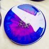 Mystic Orchid Fluorescent Resin Coaster Set