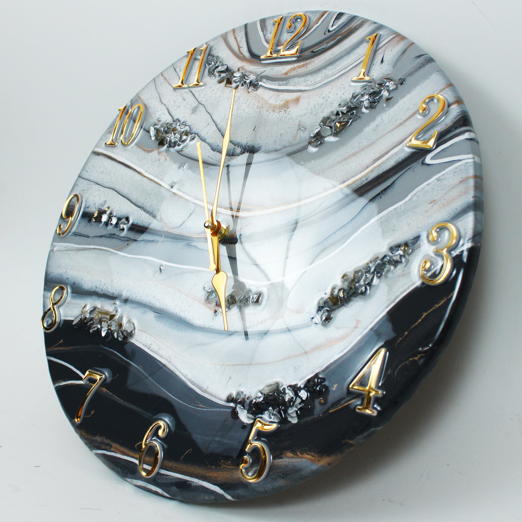 Ethereal Geode Luxury Wall Clock