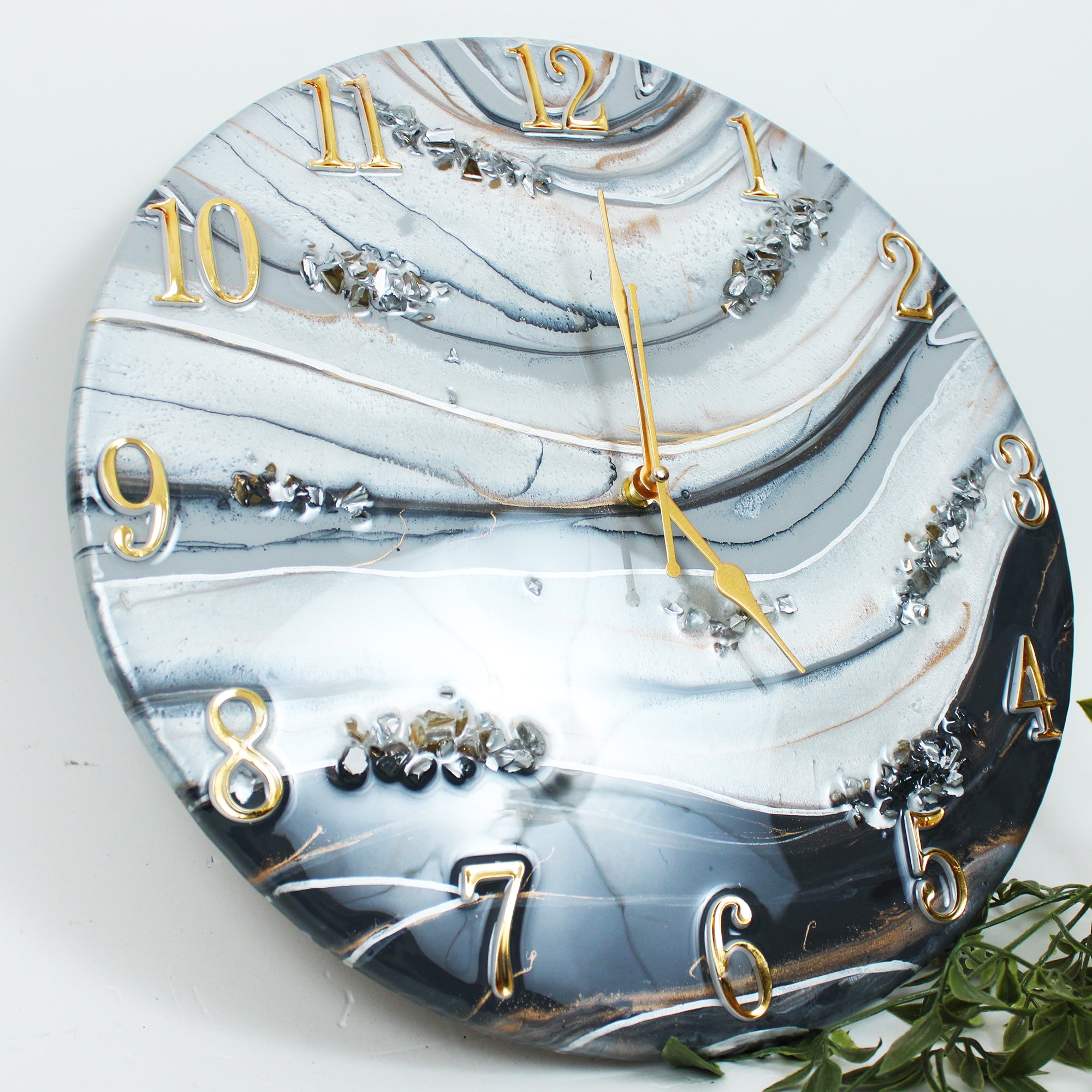 Ethereal Geode Luxury Wall Clock