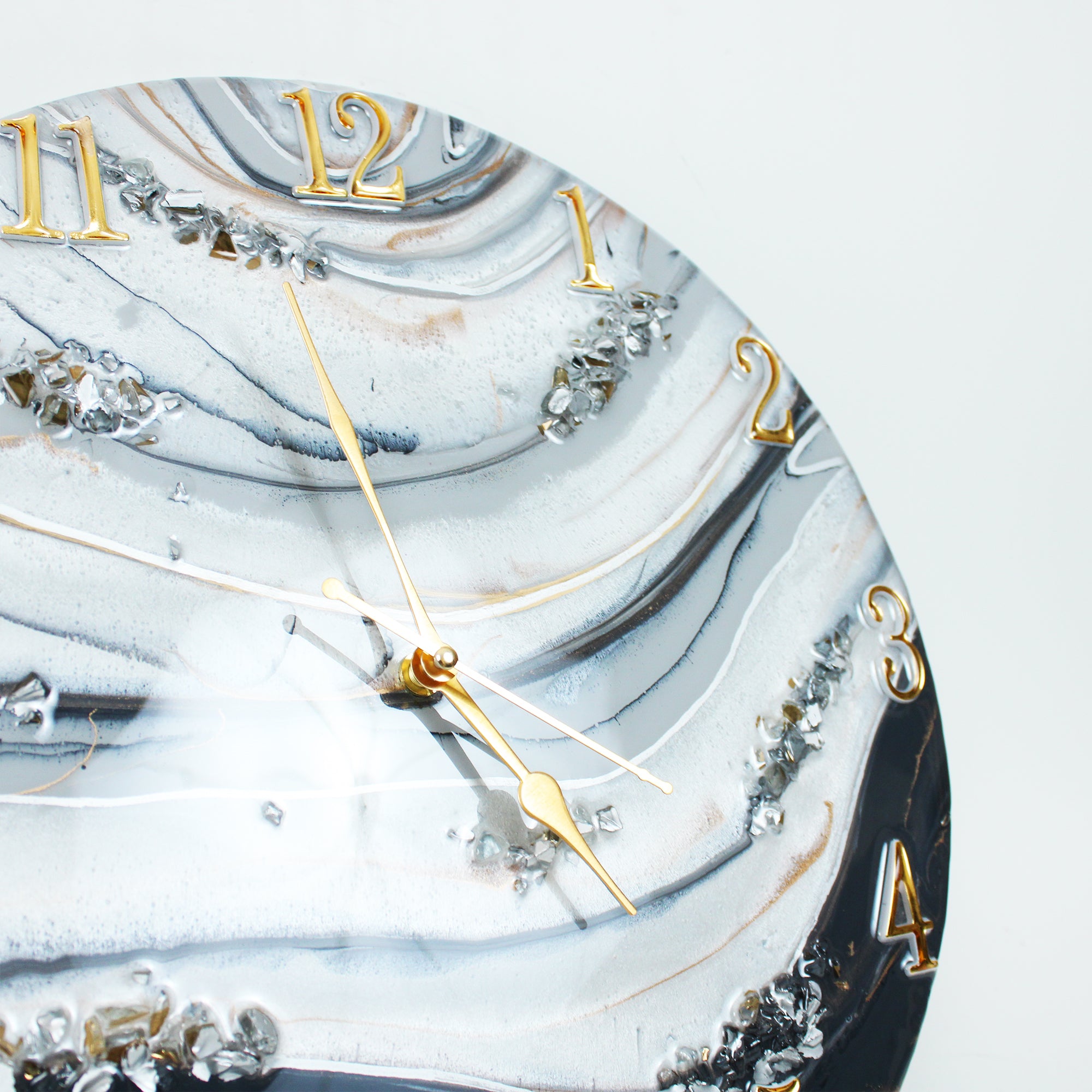 Ethereal Geode Luxury Wall Clock