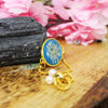 Azure Dawn Real Dried Sundrop Flower Bracelet (Adjustable)