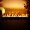 Rezica™ Led Name Lamp with Pinewood Stand